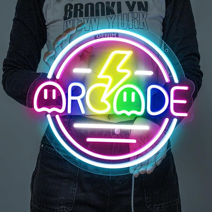 Gamer Neon Sign for Gamer Room Decor, Dimmable Arcade Neon Signs for Wall Decor - Image 9