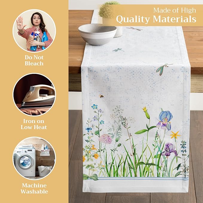 Maison d' Hermine Table Runner 100% Cotton Single Layer Table Runners 108 - Image 3