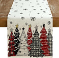 GEEORY Christmas Table Runner 13x120 Inch, Xmas Tees Snowflakes Holiday by GEEORY