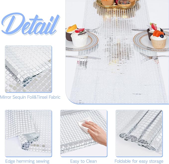 SquarePie Disco Table Runner 2 Pack - Image 3