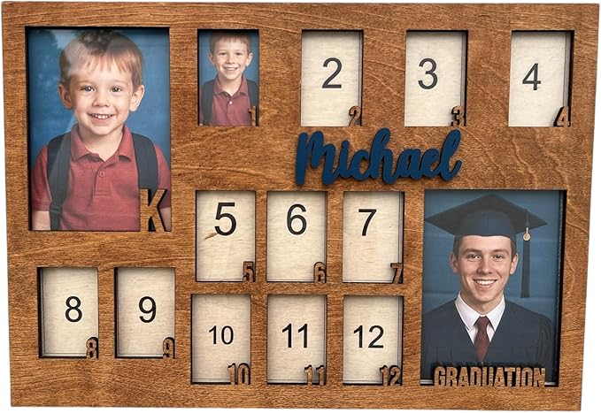 School Years Picture Frame Kids School Frame Graduation Photo holder K-12 by Unknown