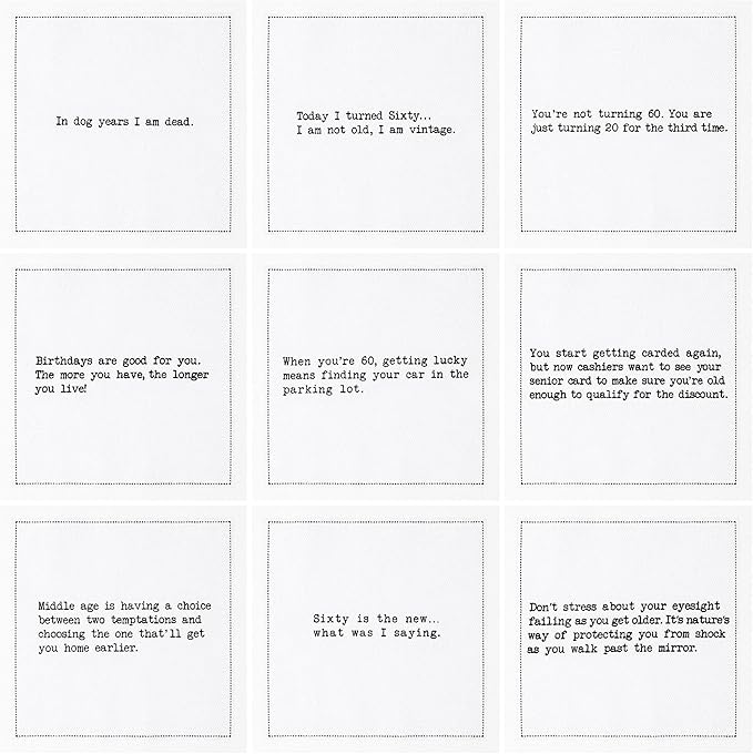 Five Star Napkins 60th Birthday Quotes White Cotton Cocktail Napkins, Beverage - Image 2