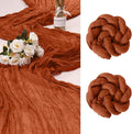 2 Pack Cheesecloth Table Runner 10Ft Christmas Gauze Boho Table Runners by HOME