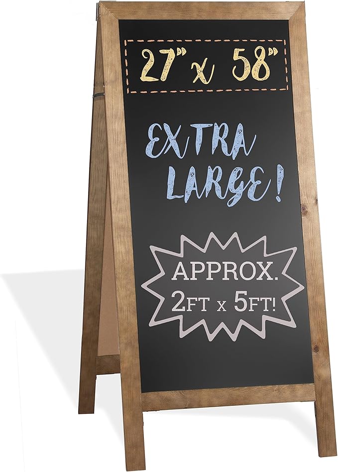 Ilyapa A-Frame Chalkboard Sidewalk Sign by Ilyapa