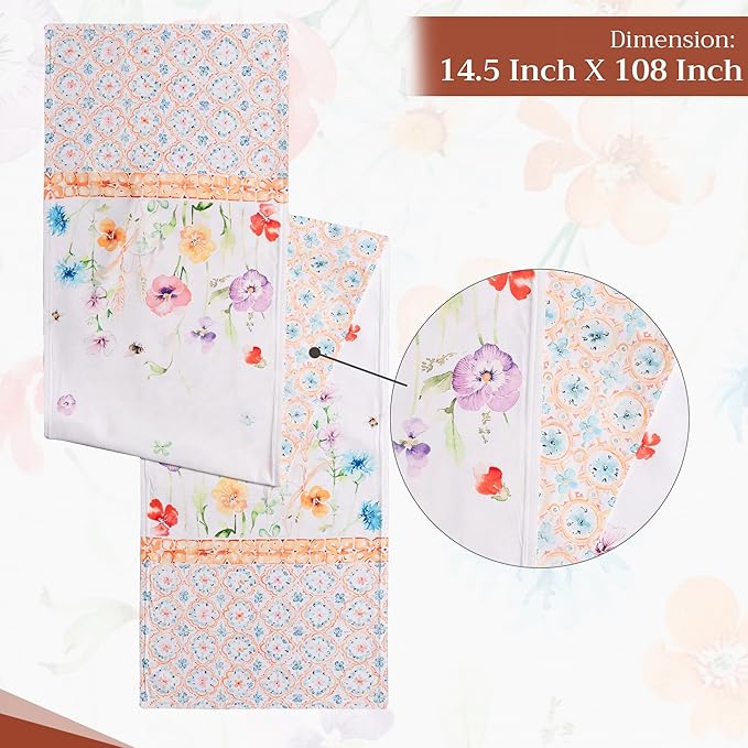 Maison d' Hermine Table Runner 100% Cotton Double Layer Table Runners 108 - Image 4