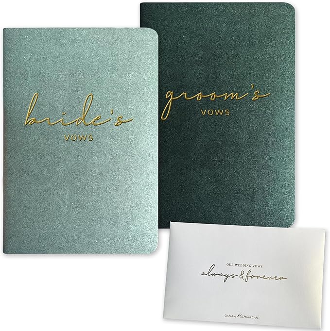 Vow Books His and Hers Wedding Vow Books Bride and Groom Vow Books Wedding by WeddingGiftsWedding