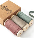 Vitalizart Velvet Ribbon Red Green Set 3/8" x 15 Yd Wooden Spool Fabric Trim 3 by Vitalizart