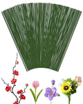 100 PCS 18 Gauge Green Floral Wire Stems by FIVEIZERO