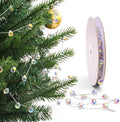 Christmas Garland, 9.8Ft Crystal Glass Beads Strands by Lumiti