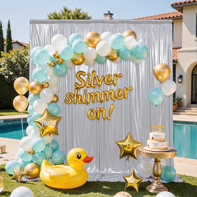 10x10FT Silver Sequin Backdrop - Image 3