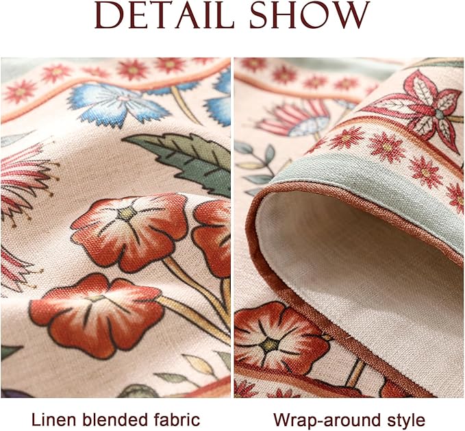 Decorative Linen Table Runner 87 Inches Long - Image 4