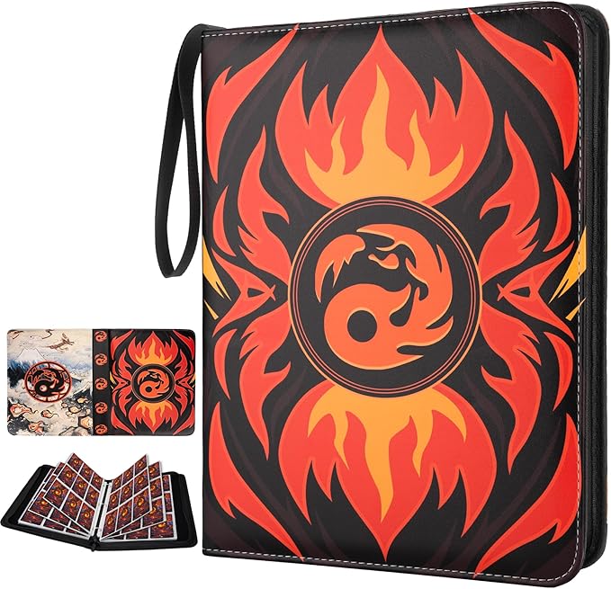 9 Pocket Card Binder for MTG/YGO/PTCG/Game Cards, Holds 900 Cards, Premium Card by HOME