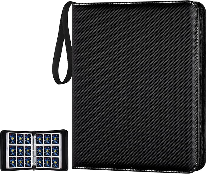 Trading Card Binder, 900 Pockets Card Binder, 9-Poccket Sided Pocket Sports by GERMUN