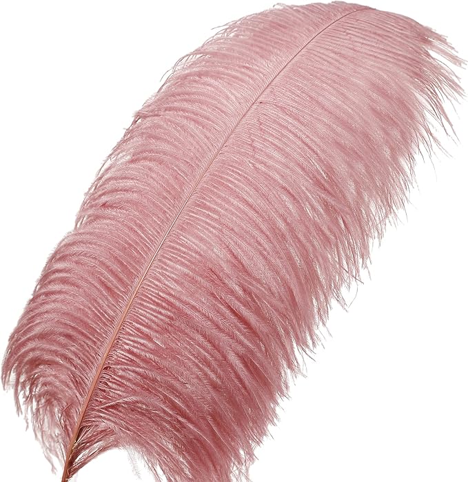 Larryhot Pink Ostrich Feathers Bulk- 16-18 inch 10pcs Feathers - Image 2