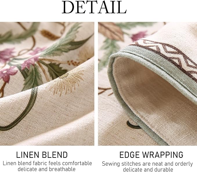 ISAENNE Designer French Country Linen Table Runner 71 Inches Long, Elegant - Image 5
