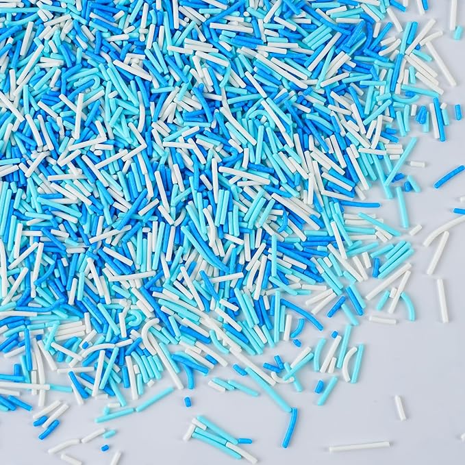 Blue and White Jimmies Sprinkles - Image 6