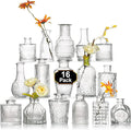 Arme 16Pcs Glass Bud Vase Set，Small Flower Vase by Arme