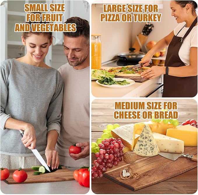 Irenare 18 Pcs Plain Cutting Board Set - Image 4