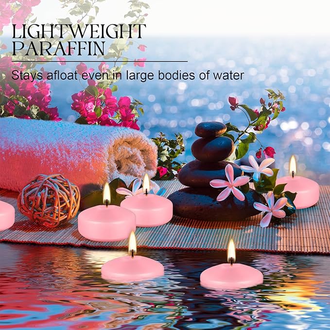 12 pcs 2-inch Floating Candles, smokeless and unscented, Burns continuously - Image 7