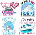 Hoteam 4 Pcs Couples Cruise Door Decorations Magnetic Husband and Wife Cruise by Hoteam