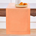 Solino Home Linen Coral Hemstitch Table Runner 60 Inches by SolinoHome