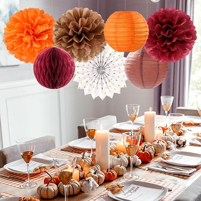 Fall Boho Baby-Shower Party-Decorations Streamers-Lanterns - Image 3