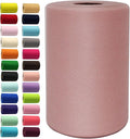 Dusty Rose Tulle Fabric Rolls 6 Inch by 100 Yards Fabric Spool Tulle Ribbon by IONTACH
