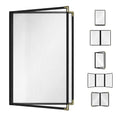 Goodsmart Restaurant Menu Covers – 25 Pack Black 4-View 8.5" x 14", by ACISuperPower