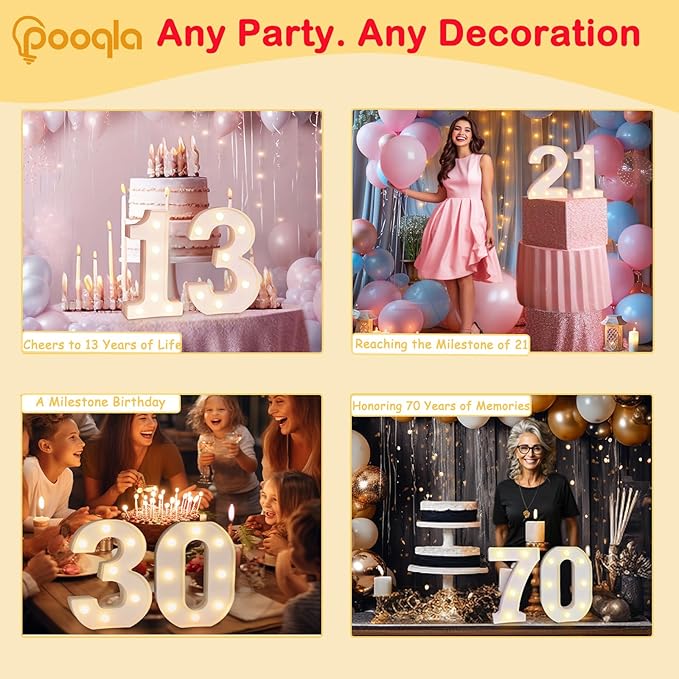 Pooqla 20th Birthday Decorations - Image 7