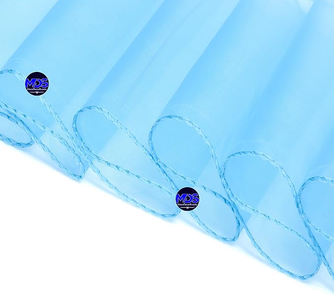MDS Pack of 75 PCS Organza Chair Sashes Wider Dining Chair Bows Ribbon Tie Back - Image 4
