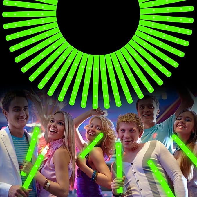 Foam Glow Sticks Bulk, Glow Party Supplies by U-MOJOK