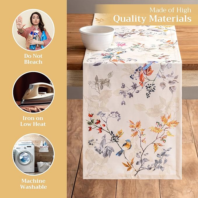Maison d' Hermine Table Runner 100% Cotton Single Layer Table Runners 72 inches - Image 3