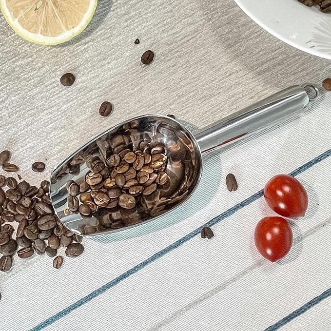 Metal Ice Scoop 3 Oz, Small Stainless Steel Ice scooper - Image 3