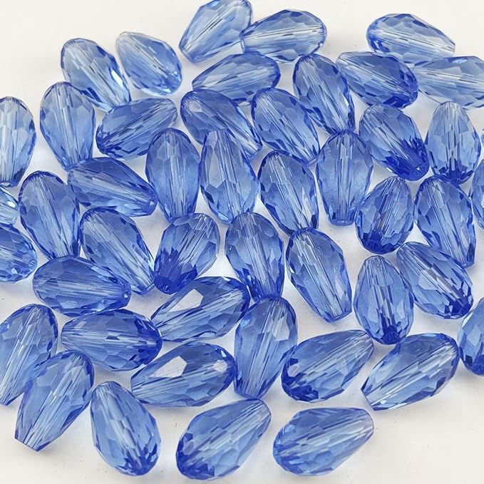 150pcs 4x6mm Teardrop Crystal Glass Beads by Unknown
