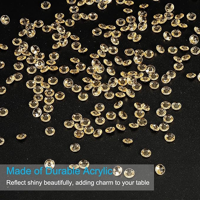 PATIKIL 4000 Pcs Wedding Table Scatter Confetti Crystals 6mm Acrylic Diamonds - Image 3