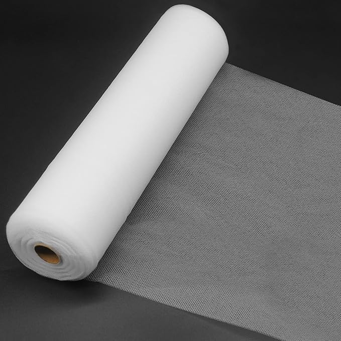 IONTACH White Tulle Fabric Rolls 54 Inch by 40 Yards Fabric Tulle Bolt - Image 4