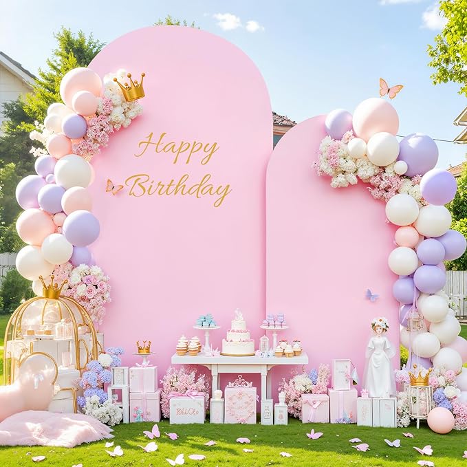 7.2FT 6FT Arch Backdrop Cover for Wedding, Birthday Party Decor, Chiara - Image 7