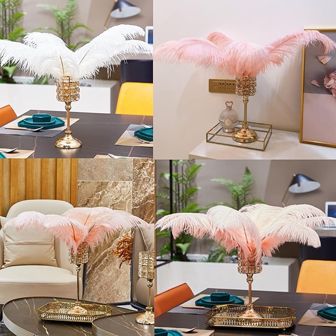 Happy Feather 16-18 inch Navy Blue Ostrich Feathers Craft - Image 5