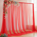 10x10ft Red Tulle Backdrop Curtain by Partisky