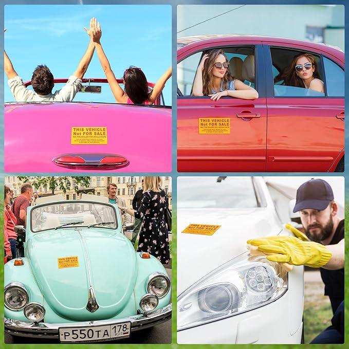 500 Pcs Car Dealership Supplies This Vehicle Not - Image 6
