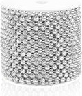 Craft String Pearls 6MM Pearl Bead, 66 Feet Silver Faux Pearl Garland Spool by ZJJZGYXINTAI