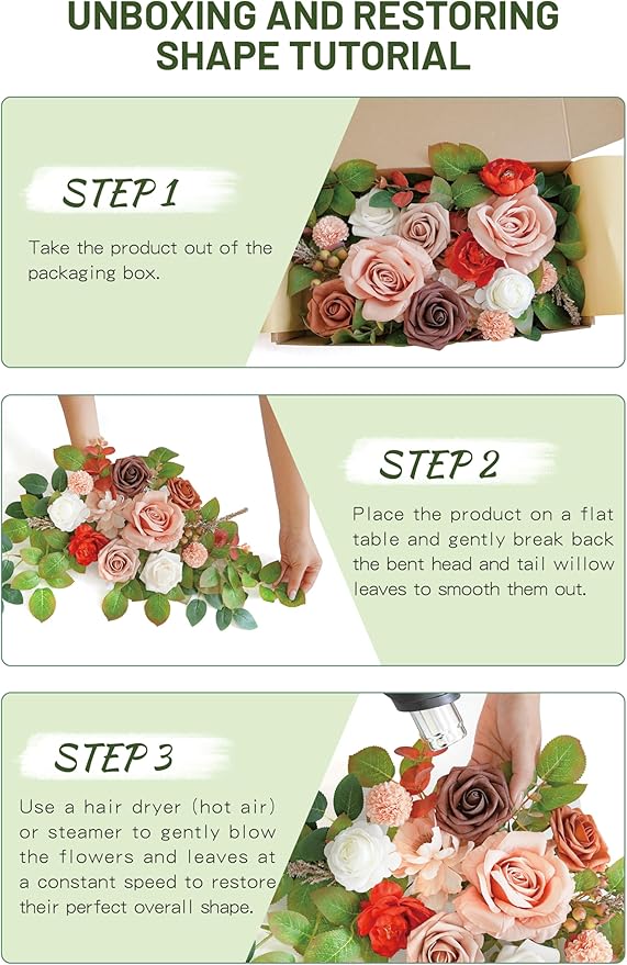 Wedding decor Welcome Sign Flower Backdrop Garland - Image 6