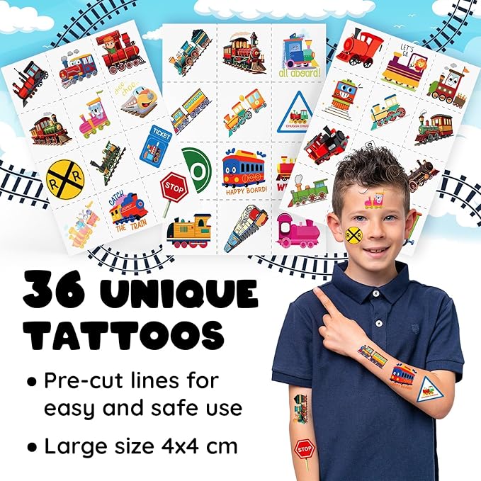 60 PCS Train Party Favors Set - Image 3