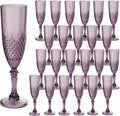 Plastic Champagne Flutes, for Halloween Weddings Bachelor Parties Toasting and by LEYIQUCHAMPAGNEWINEGLASSES