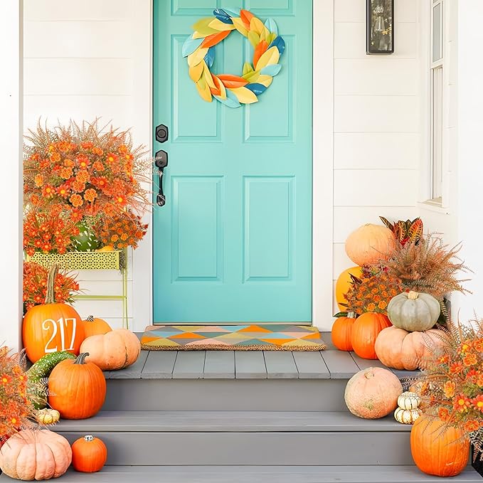 16 Pcs Fake Fall Flowers Outdoor Fall Artificial Flower Arrangements Faux Fall - Image 7