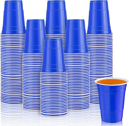 100 Pack 16 Ounce Halloween Plastic Party Cups Disposable Heavy Duty Drinking by Lounsweer