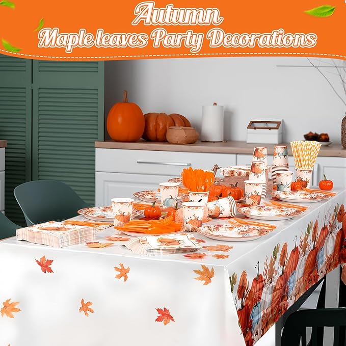 452 Pcs Fall Party Decorations Thanksgiving Party Supplies Fall Maple Leaves - Image 5