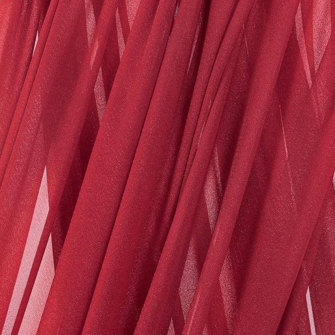MLMC Red Wedding Arch Draping Fabric 1 Panel 29" x 20 FT Extra Long Gauze - Image 5