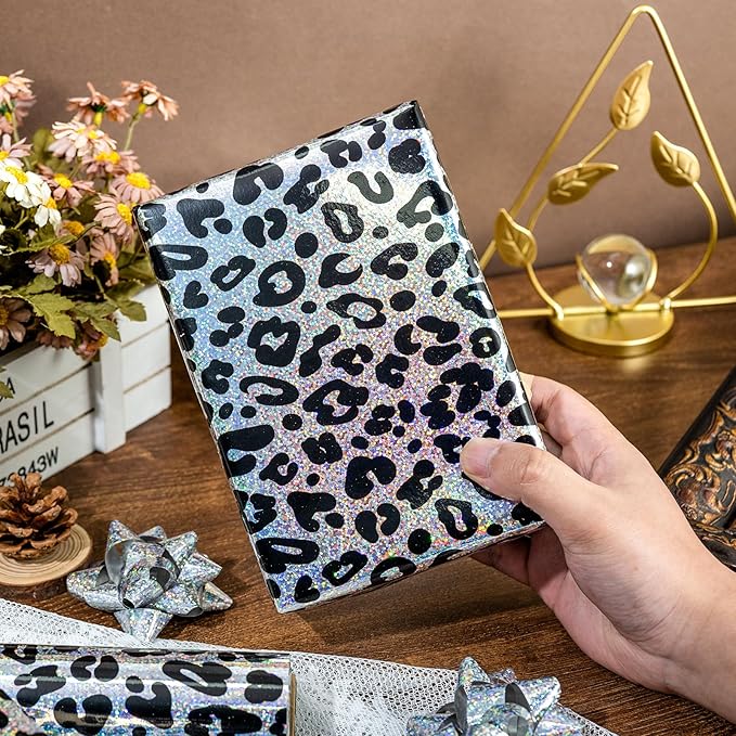 Yarcony Leopard Wrapping Paper Roll, Bold Animals Prints Wrapping Paper - Image 5