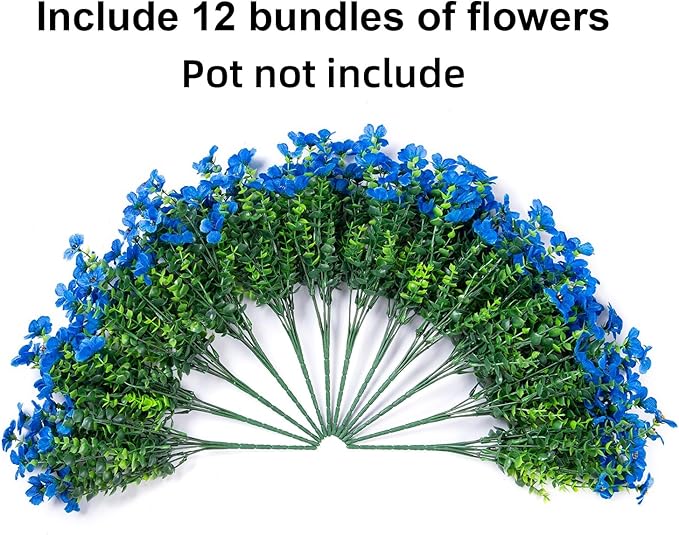 HyeFlora Artificial Flowers for Outdoor Indoor Garden Home Decoration, Faux - Image 6